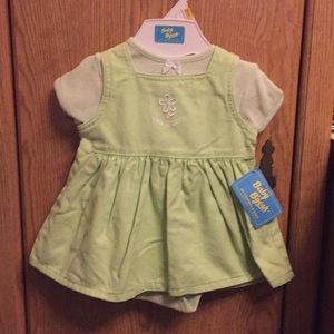 Sweet Baby B’gosh Light Green Jumper Onesie Set